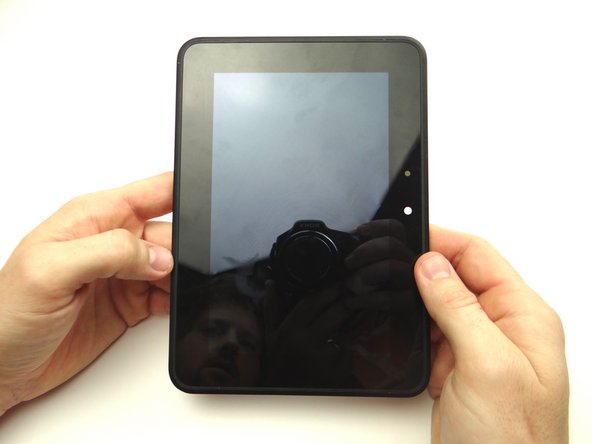 Retrieve the replacement display.