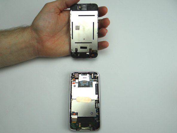 Separate the front panel from the rear case.