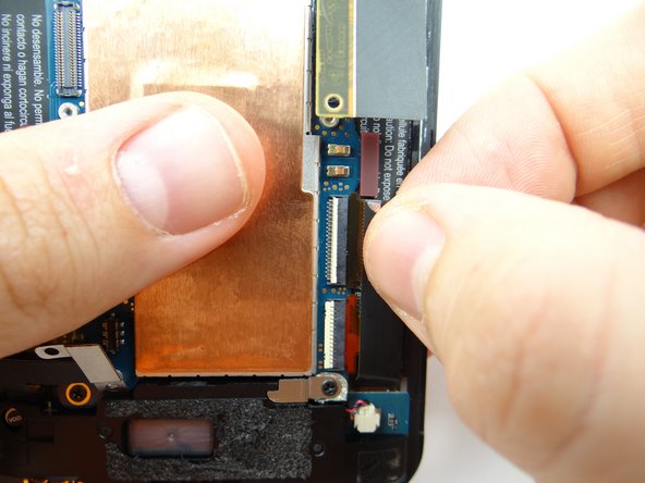 Picture 3: Pull charging port cable free.