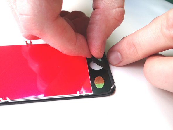 Picture 2: Install the home button on the replacement display.