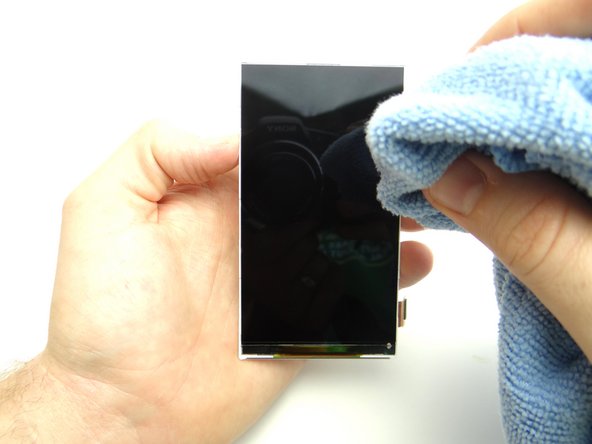 If you're reusing the LCD, clean it with a chamois cloth and compressed air.