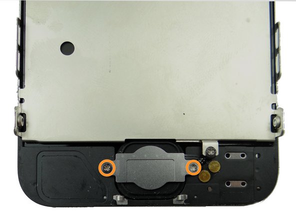 Picture 3: Secure the home button bracket with two 1.3 mm Phillips screws from SLOT 6.