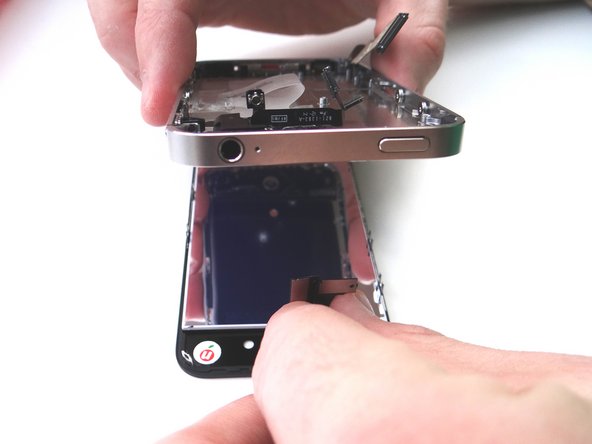 Attach the new display to the mid-frame: