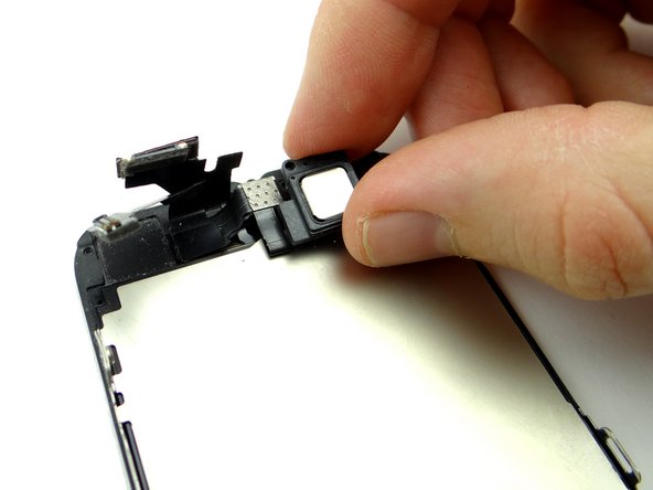 Picture 1: Replace the earpiece speaker from COMPARTMENT C.