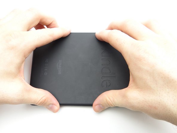 Push the bottom into place and work your way to the top.