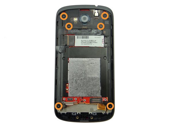 Picture 1: Remove six 3.6 mm T4 Torx screws.  Place in SLOT 1 (with two bottom screws).