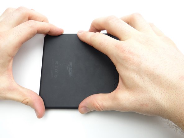 Push the bottom into place and work your way to the top.