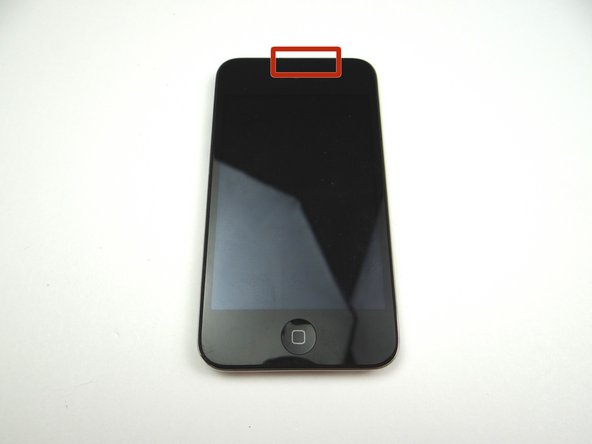 Picture 3: Avoid the digitizer and LCD ribbon cables as marked in the picture.