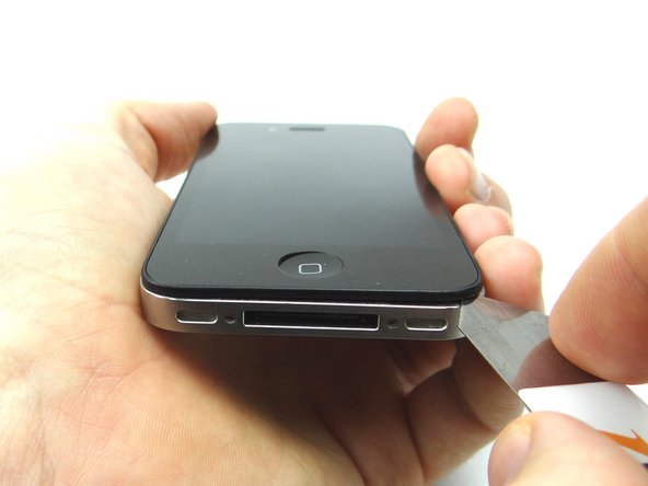 Perform the remainder of this step - and the next two steps - over a sheet of paper to collect shards of broken glass: