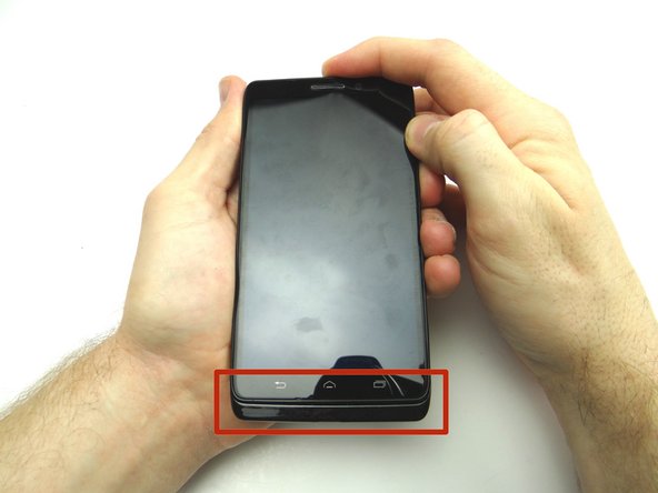 Slide front panel into the bottom of the battery cover.