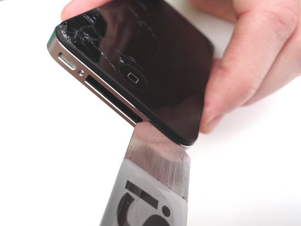 Perform the remainder of this step - and the next two steps - over a sheet of paper to collect shards of broken glass: