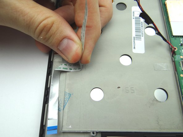 Picture 2: Peel up cable and place in ZONE V.