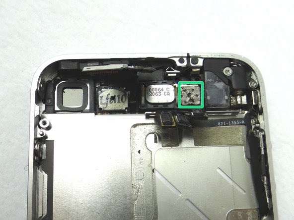 Pull the front-facing camera free from the iPhone. Place in COMPARTMENT E.