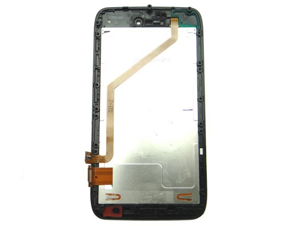 Seat the LCD on the digitizer, taking care not to touch the LCD or the interior of the digitizer glass.