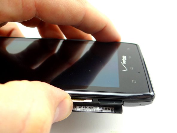 Replace SIM card and SD card from COMPARTMENT A.