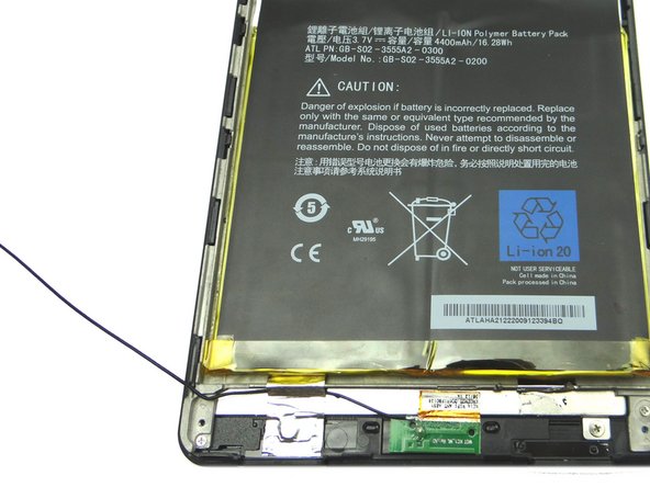 Unthread antenna cable, but don't try to remove it.