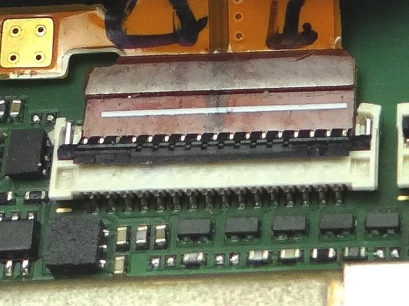 The rear camera cable is difficult to seat: