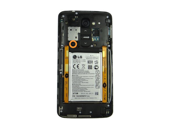 Replace one 2.5 mm #00 Phillips screw (black) from SLOT 2.