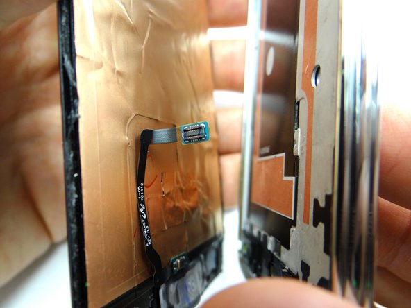 Picture 1: Separate the screen, with home button, from the mid-frame.