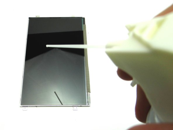 Check the LCD for fingerprints or particulates.  If necessary, clean with a chamois cloth and dust-off.