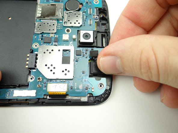 Connect headphone jack cable.