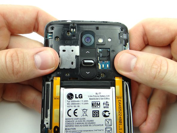 Snap it into place at the top of the phone.