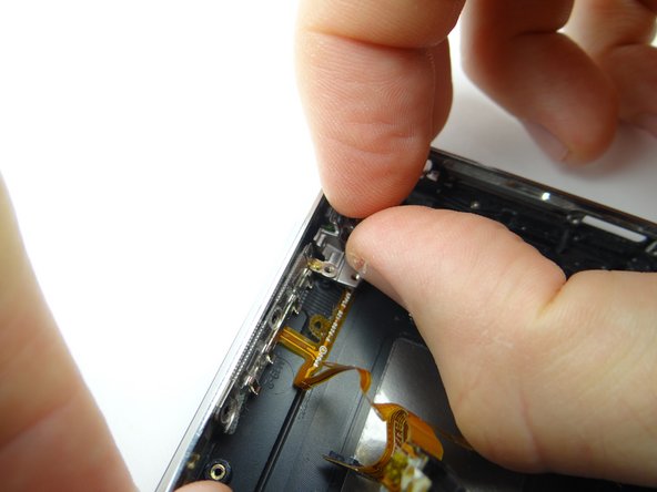 Picture 2: Peel back mute switch gear.