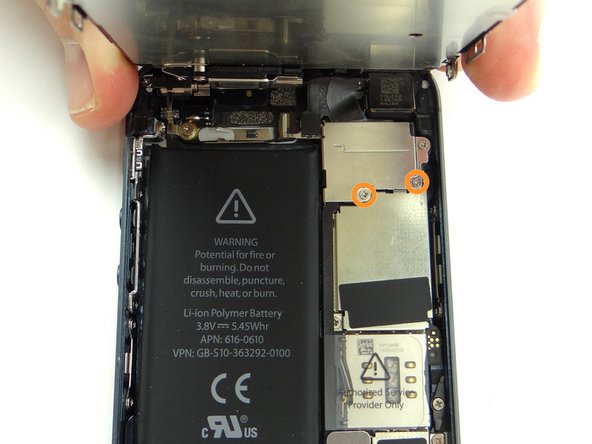 Picture 2: Replace two 1.2 mm #00 Phillips screws from SLOT 3.