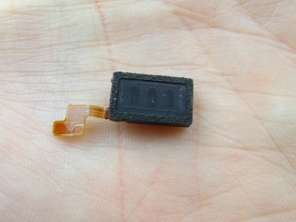 Replace the earpiece speaker from COMPARTMENT D: