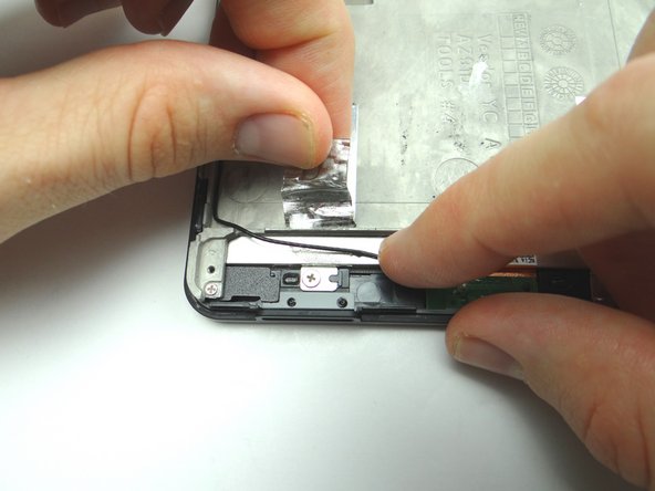 Fold the tape out of the way.