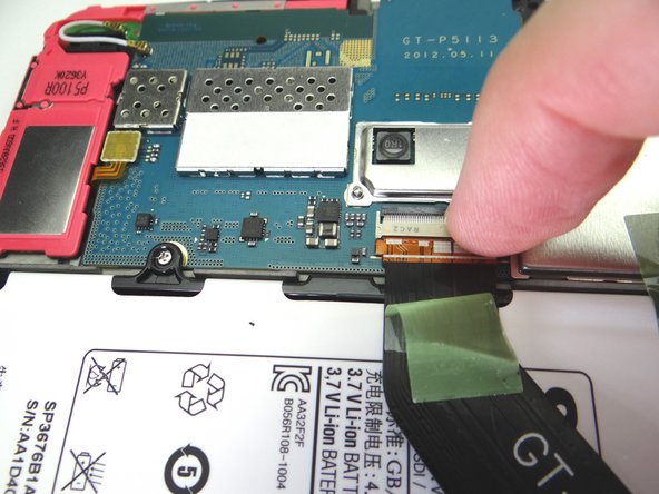 Close ZIF connector black swing bar.