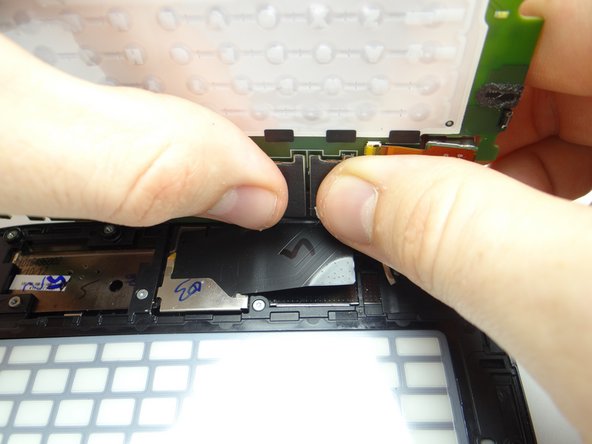 Pictures 2 &amp; 3: Seat the display cable connectors.