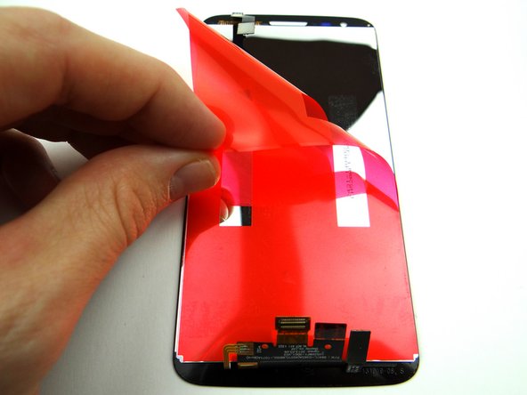 Picture 1: Peel the screen protector from the back of the LCD.