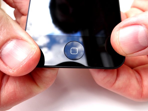 Picture 3: Double check to make sure the square in the home button is properly aligned.  Make sure the tape surrounding the home button is secure.
