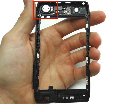 Picture 1: The loudspeaker is attached to the mid-frame.