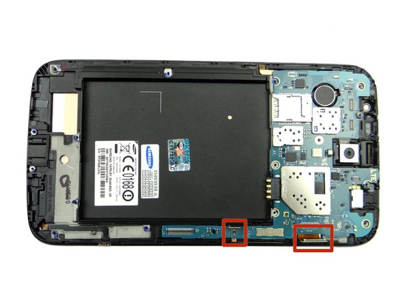 Make sure the display cable and volume cable aren't trapped underneath.