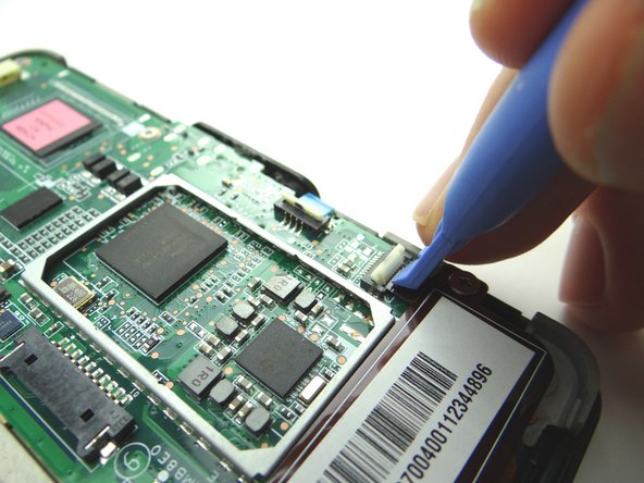 Picture 3: Open the ZIF connector securing the digitizer cable.