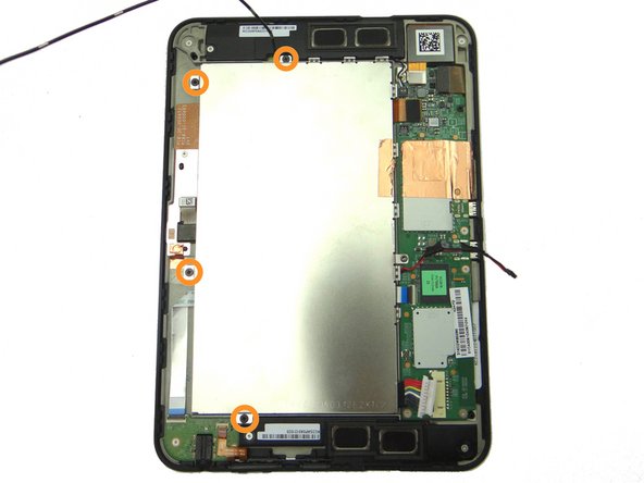 Picture 3: Remove four 2.2 mm #00 Phillips screws.  Place in SLOT 2.