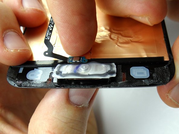 If you're discarding the screen, you can use an iSesamo to remove the home button.