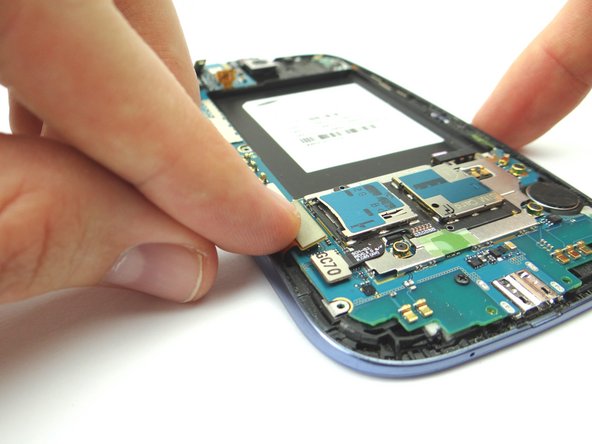 Picture 1: Reattach display assembly cable connector.