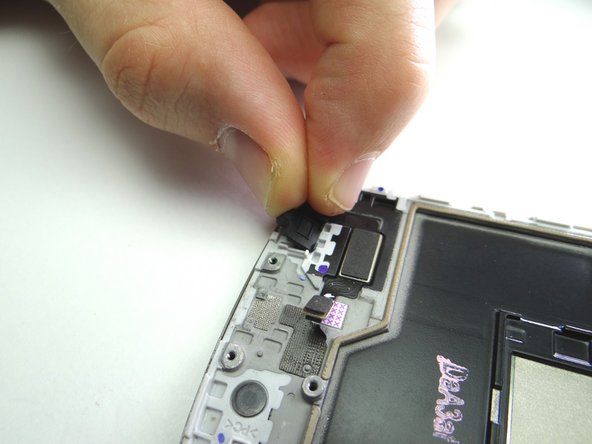 Peel up the rubber microphone gasket