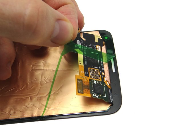 Picture 3: Peel up the cut-out, '4'.  Make sure the adhesive doesn't come up with the cutout.