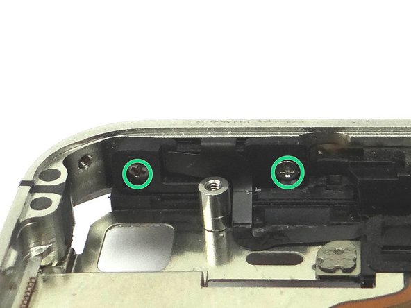 Picture 1: Replace two 1.5 mm Phillips screws from COMPARTMENT E.