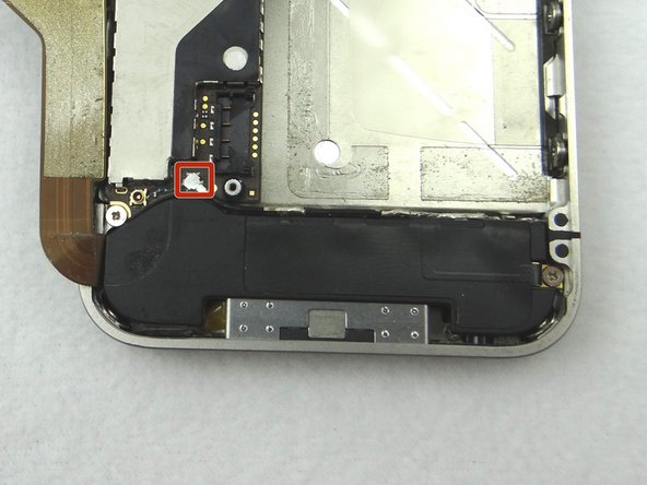 Picture 2: Push the cellular antenna connector back into its slot on the logic board as in Picture 2.