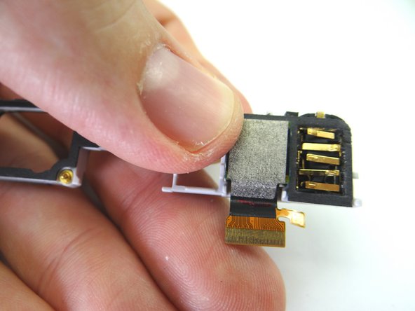 Picture 3: Feed rear camera cable into connector.