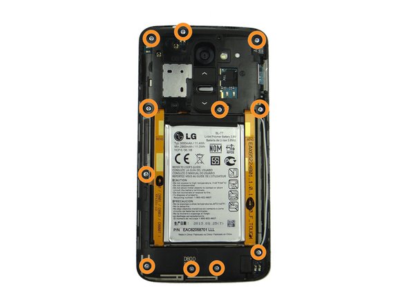 Remove eleven 3.8 mm #00 Phillips screws (silver).  Place in SLOT 1.