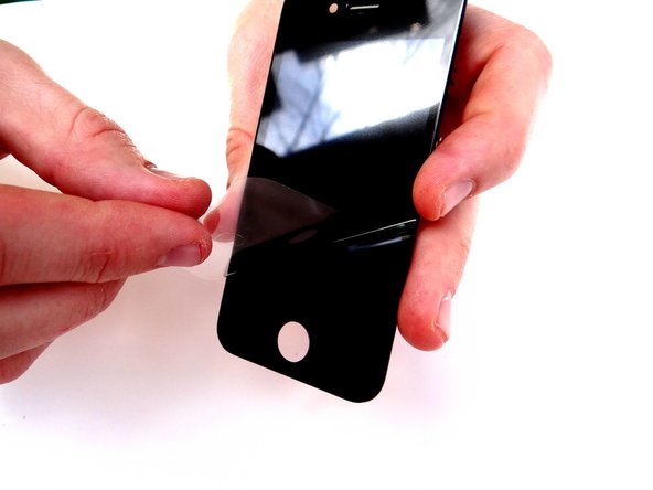 Picture 2: Remove the screen protector from the replacement display.