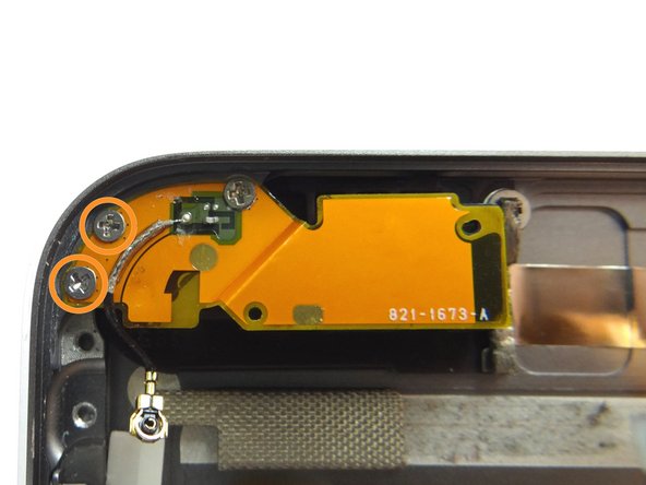 Replace two 1.3 mm Phillips #00 screws from SLOT 10.