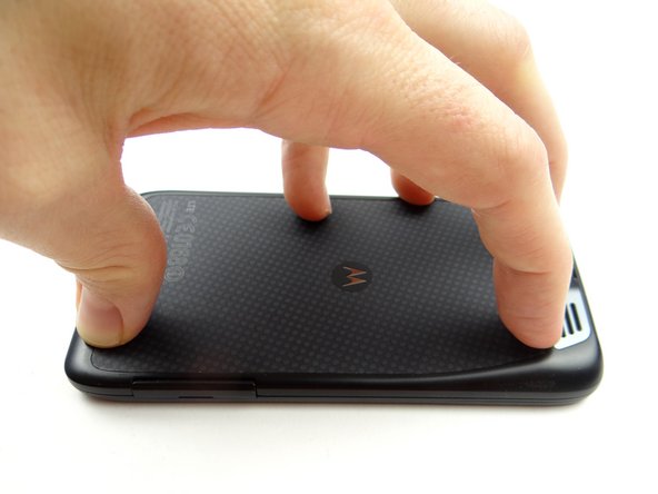 Picture 2: Push battery cover into place.