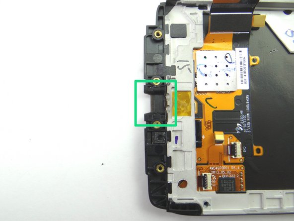 Seat rubber gasket from COMPARTMENT E on replacement display.